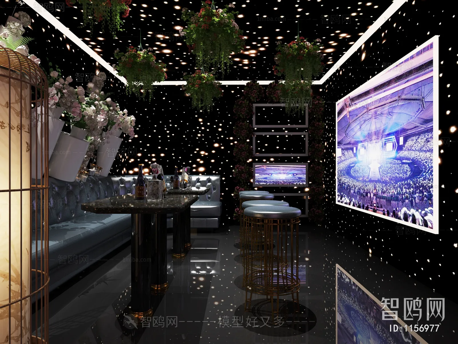 Karaoke - Bar - KTV 3D Interior Scenes - 069