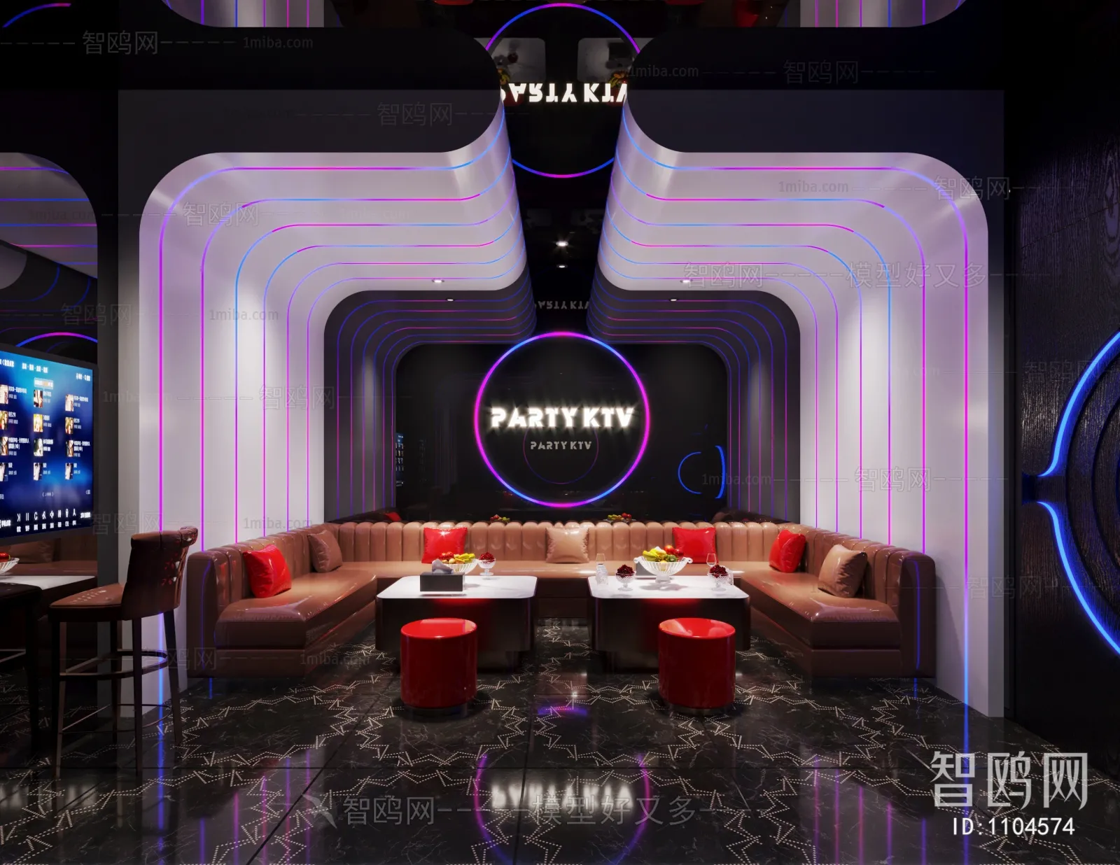 Karaoke - Bar - KTV 3D Interior Scenes - 073