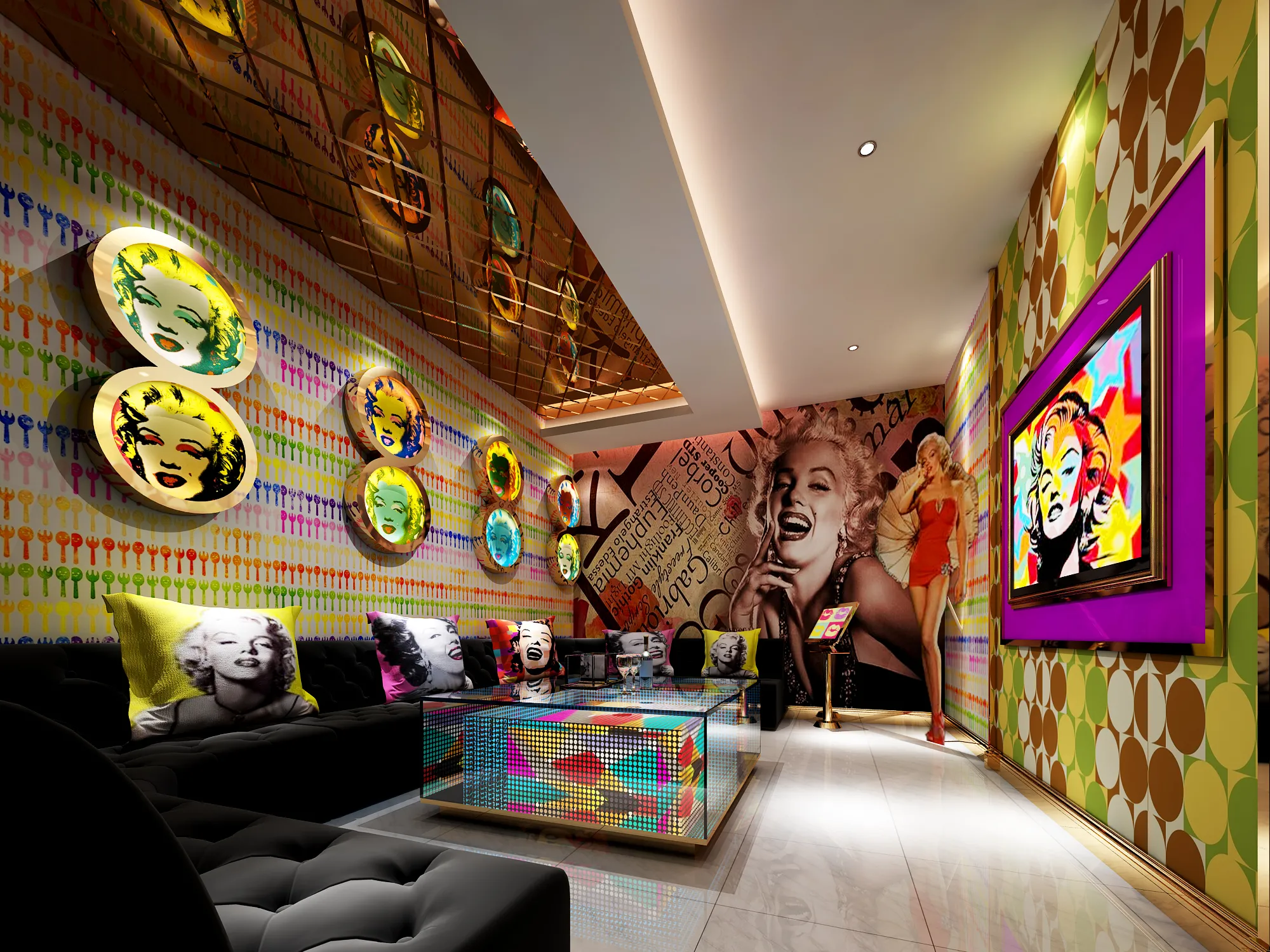 Karaoke - Bar - KTV 3D Interior Scenes - 076