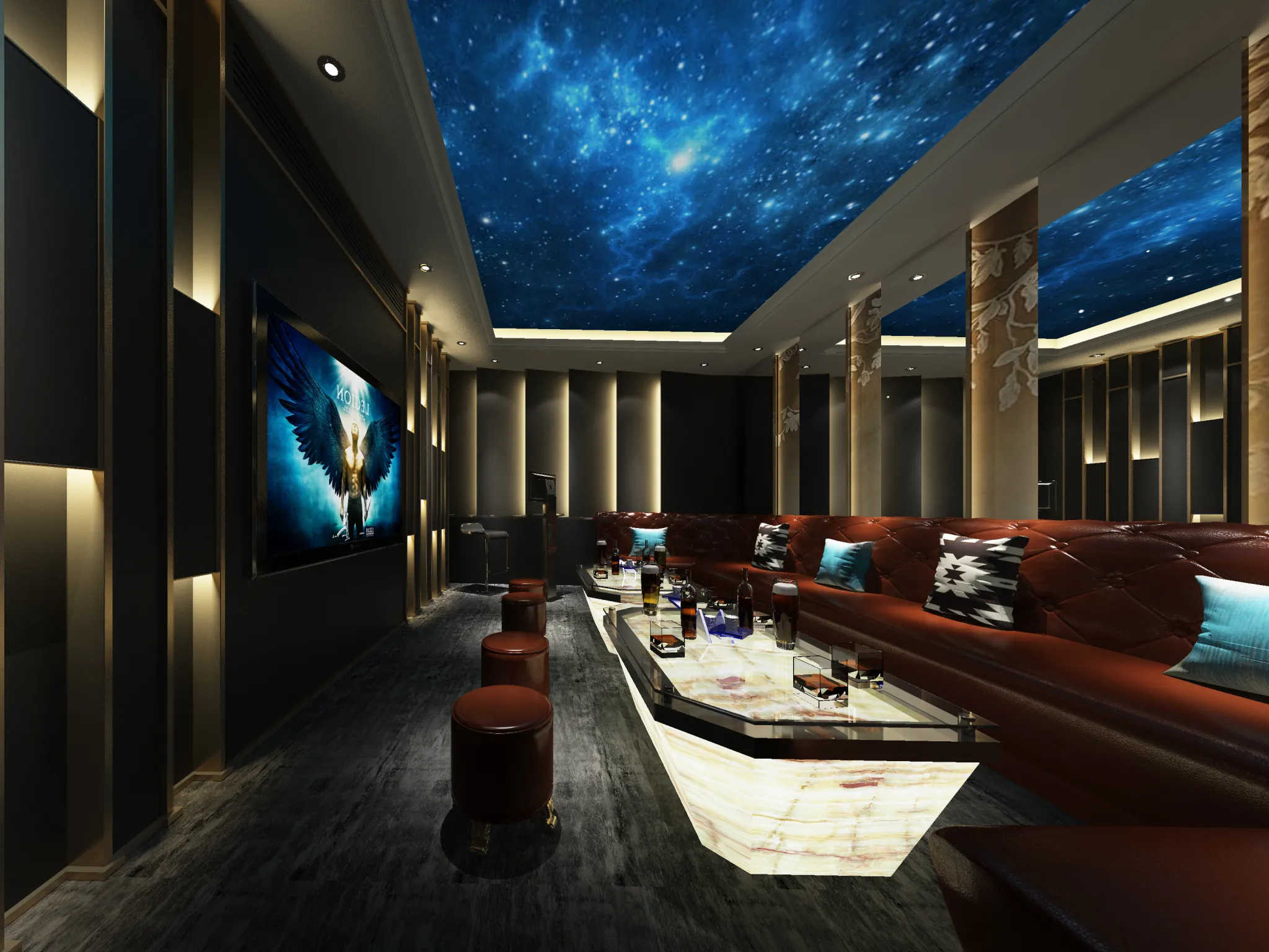 Karaoke - Bar - KTV 3D Interior Scenes - 079