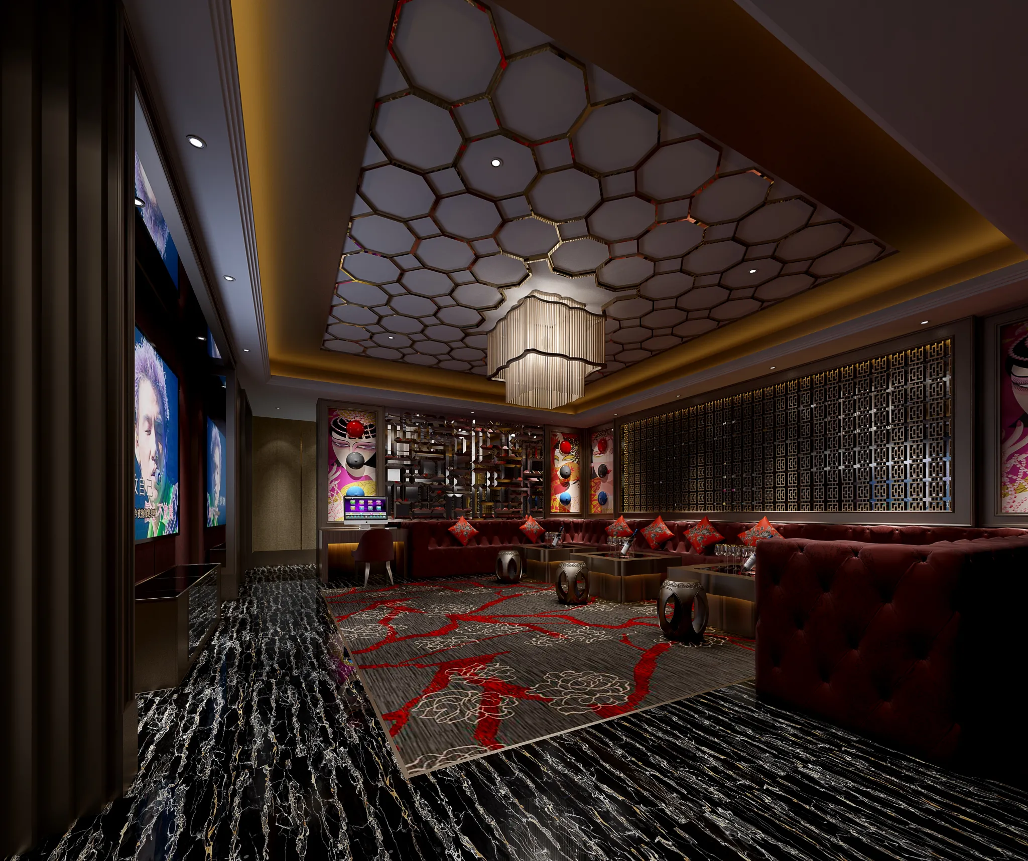 Karaoke - Bar - KTV 3D Interior Scenes - 080