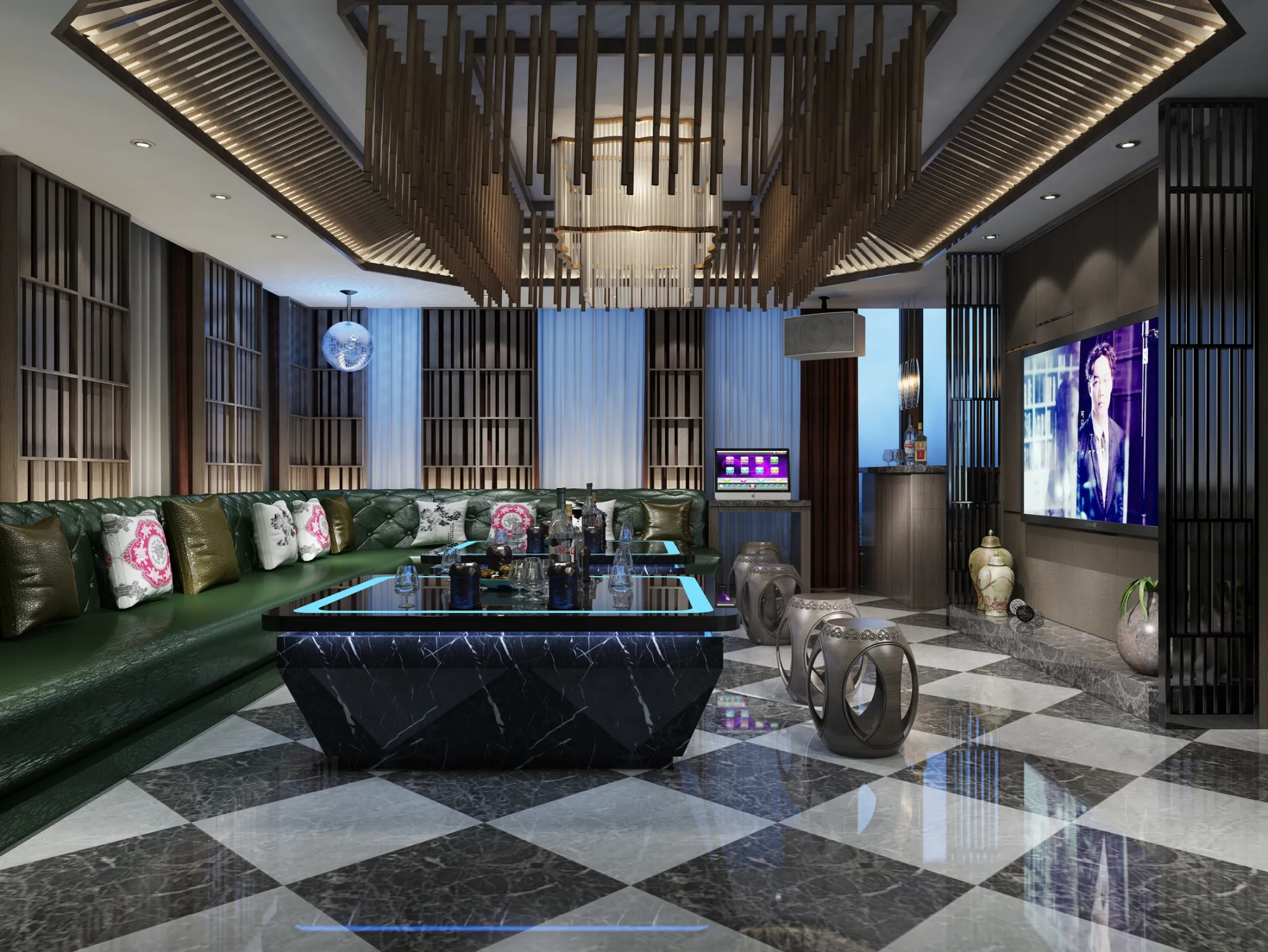 Karaoke - Bar - KTV 3D Interior Scenes - 082