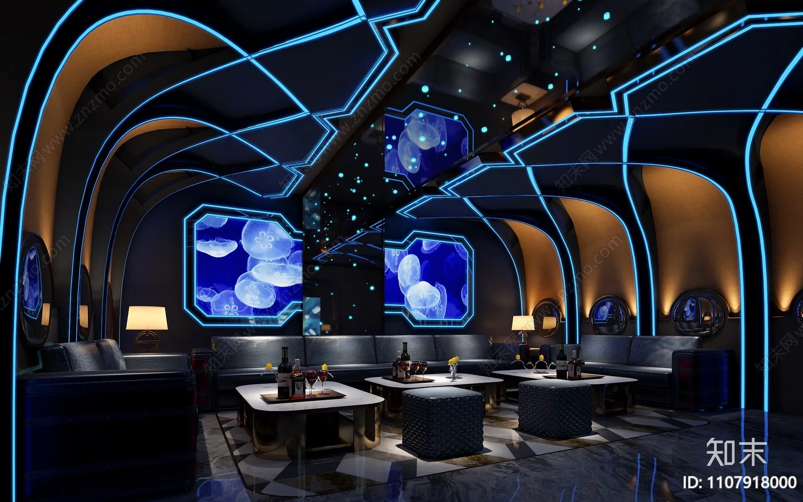 Karaoke - Bar - KTV 3D Interior Scenes - 086