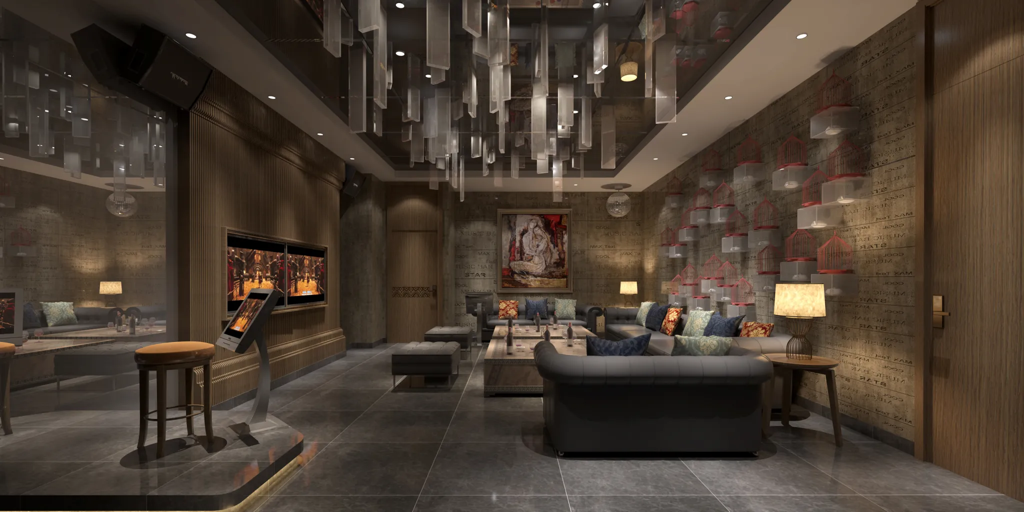 Karaoke - Bar - KTV 3D Interior Scenes - 089