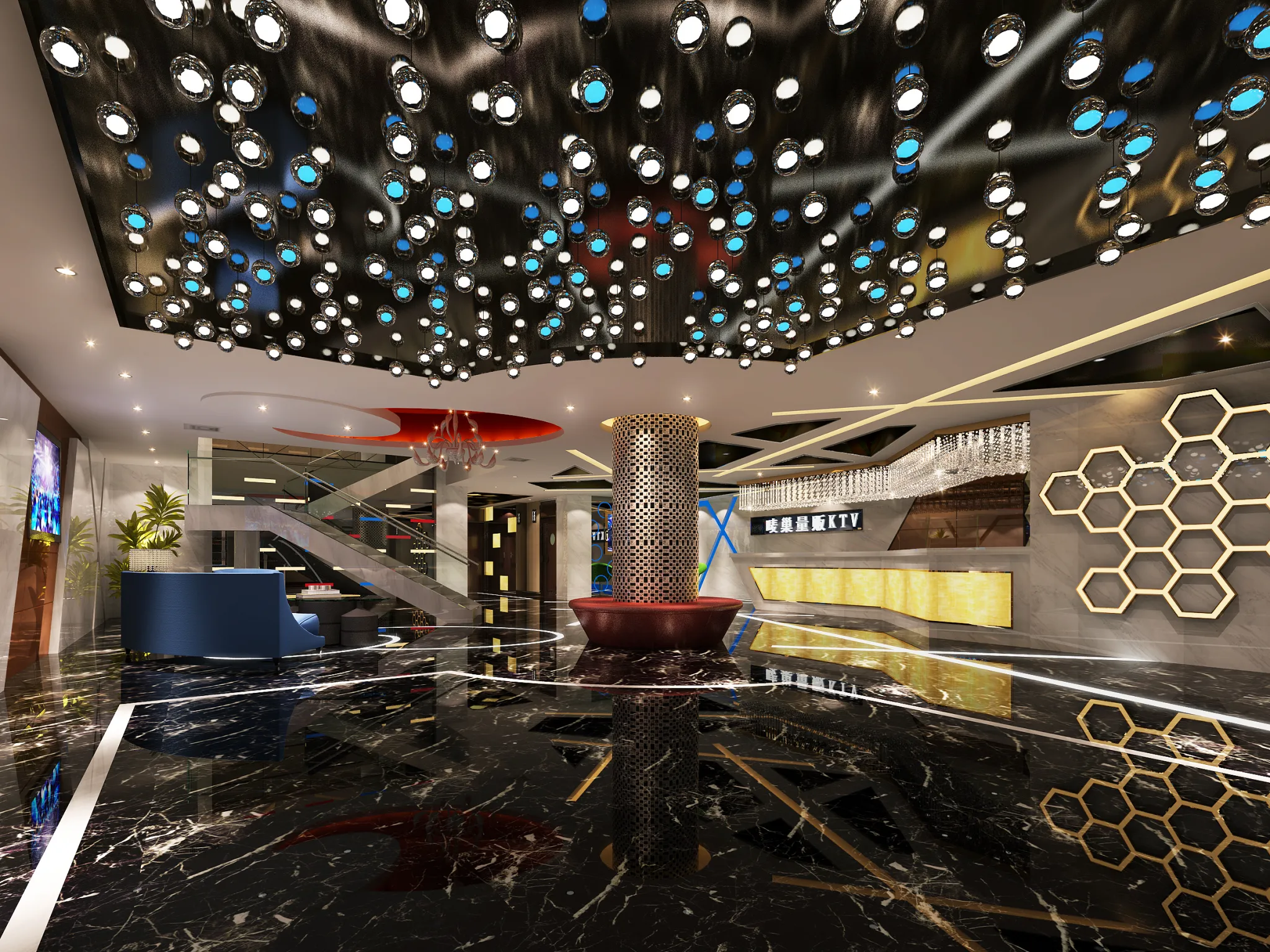 Karaoke - Bar - KTV 3D Interior Scenes - 090