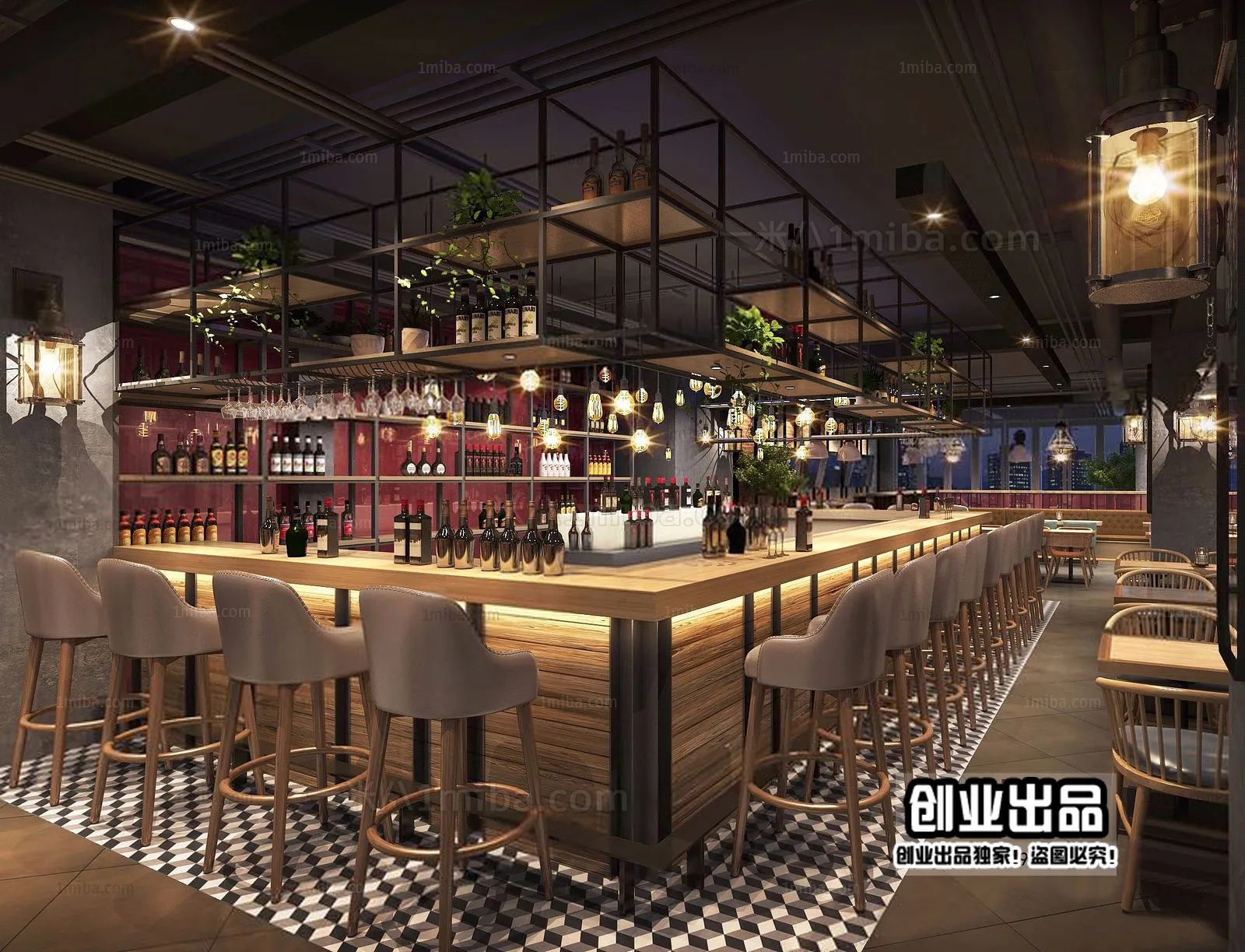 Karaoke - Bar - KTV 3D Interior Scenes - 098