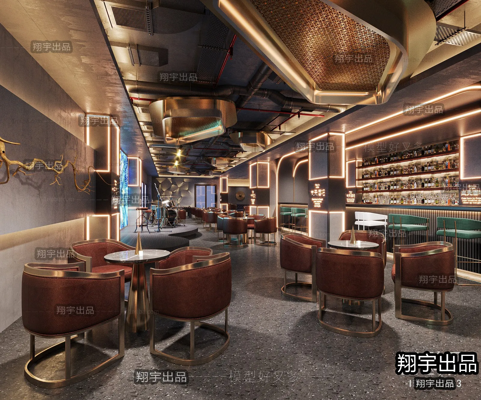 Karaoke - Bar - KTV 3D Interior Scenes - 111