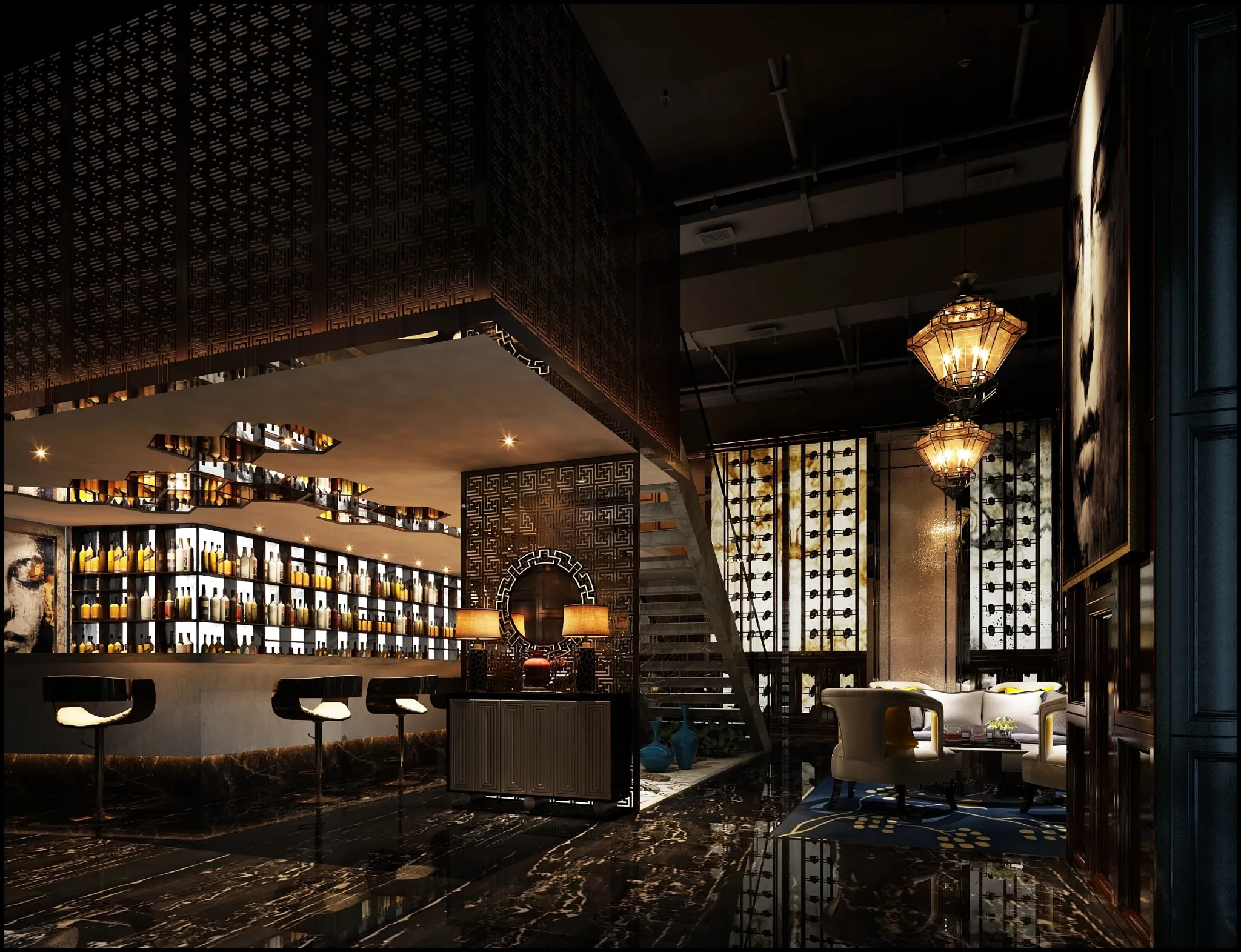 Karaoke - Bar - KTV 3D Interior Scenes - 114