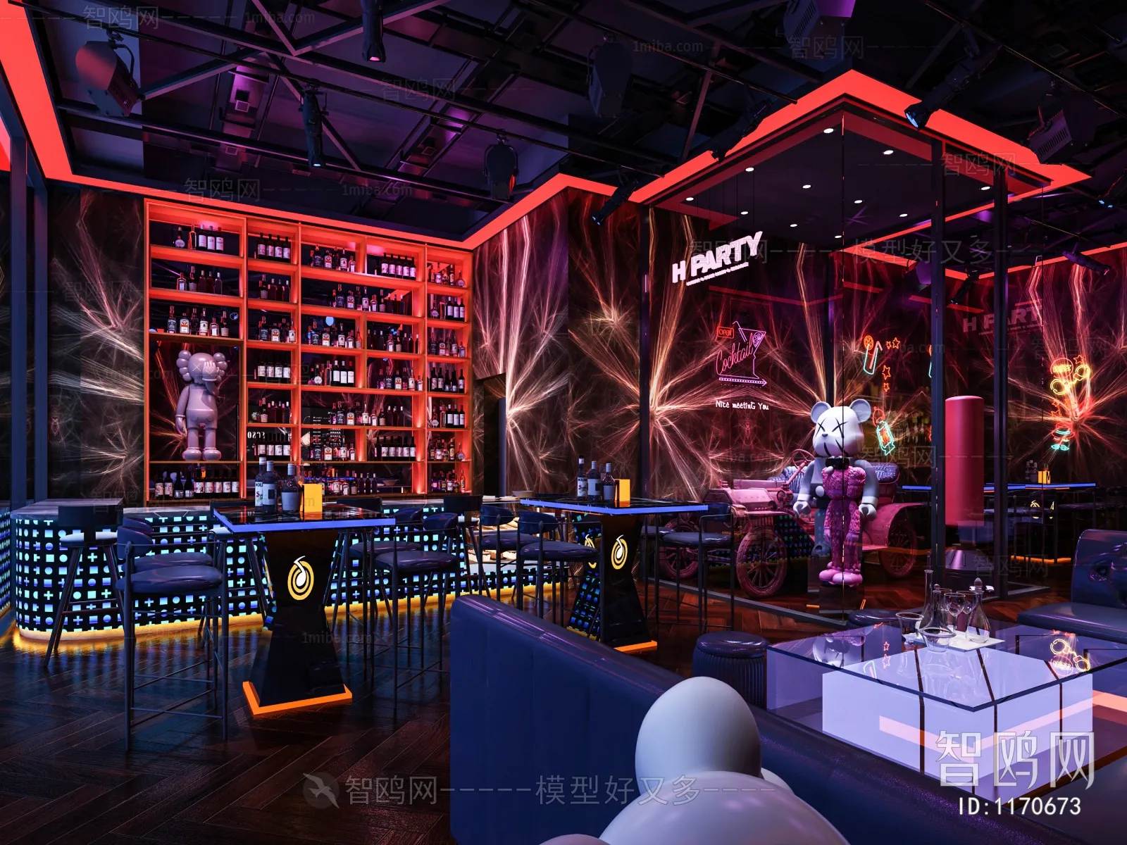 Karaoke - Bar - KTV 3D Interior Scenes - 117
