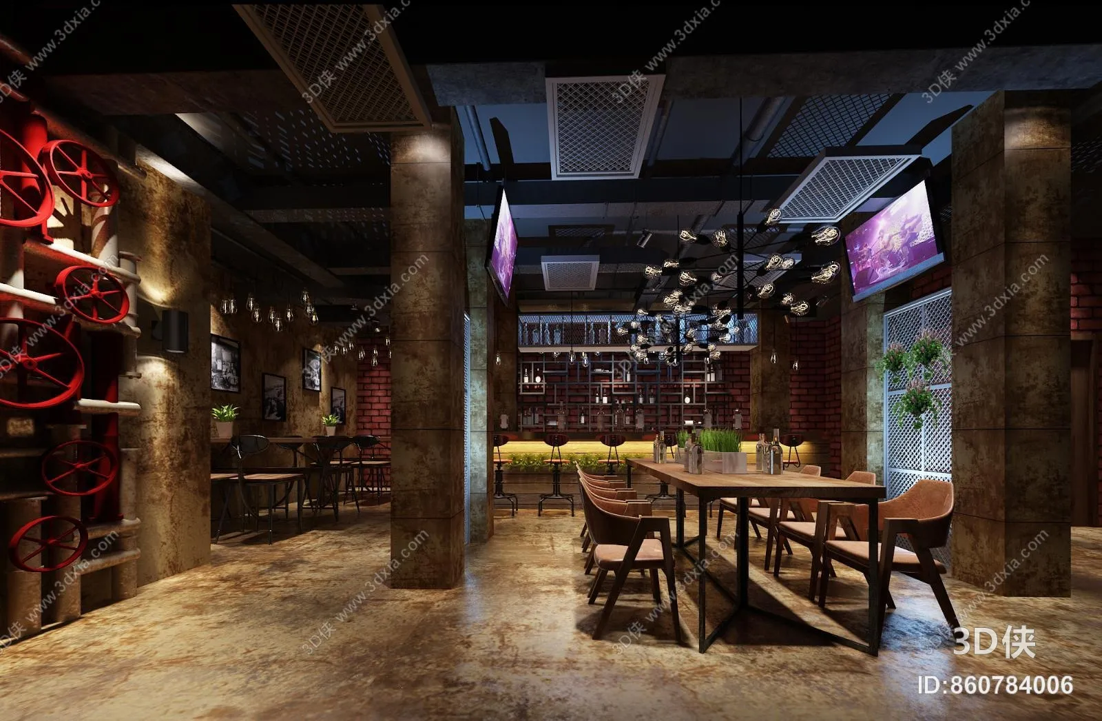 Karaoke - Bar - KTV 3D Interior Scenes - 118