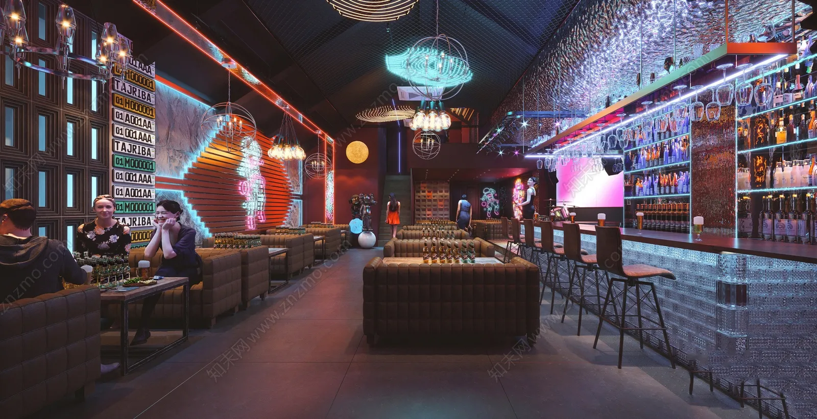 Karaoke - Bar - KTV 3D Interior Scenes - 126