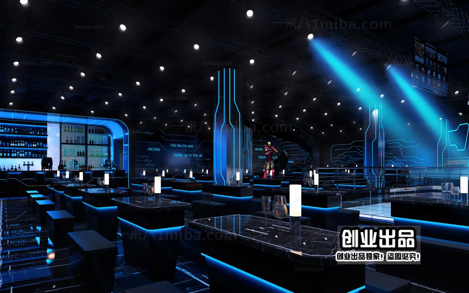 Karaoke - Bar - KTV 3D Interior Scenes - 128
