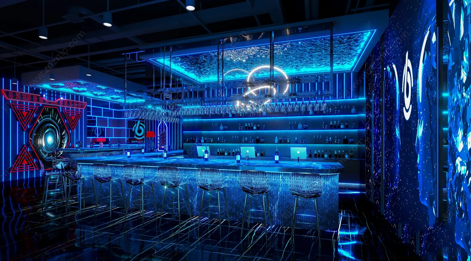 Karaoke - Bar - KTV 3D Interior Scenes - 129