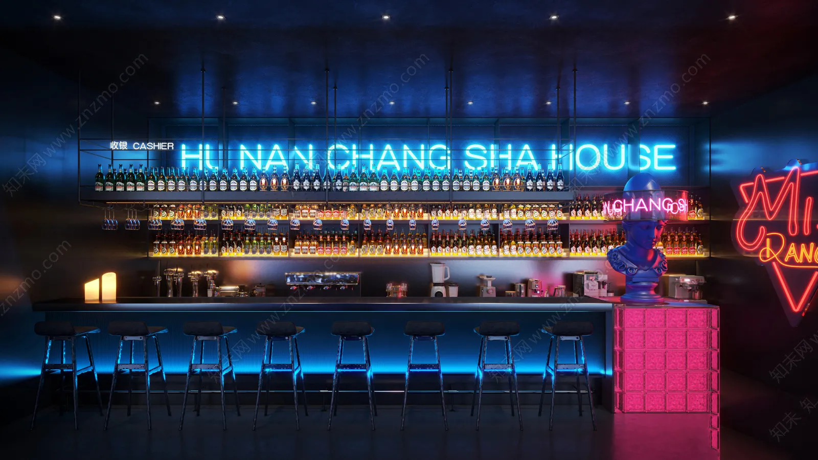 Karaoke - Bar - KTV 3D Interior Scenes - 130