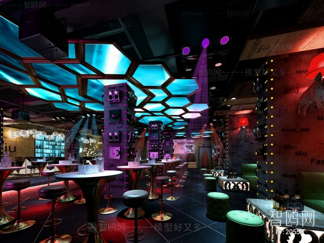 Karaoke - Bar - KTV 3D Interior Scenes - 138