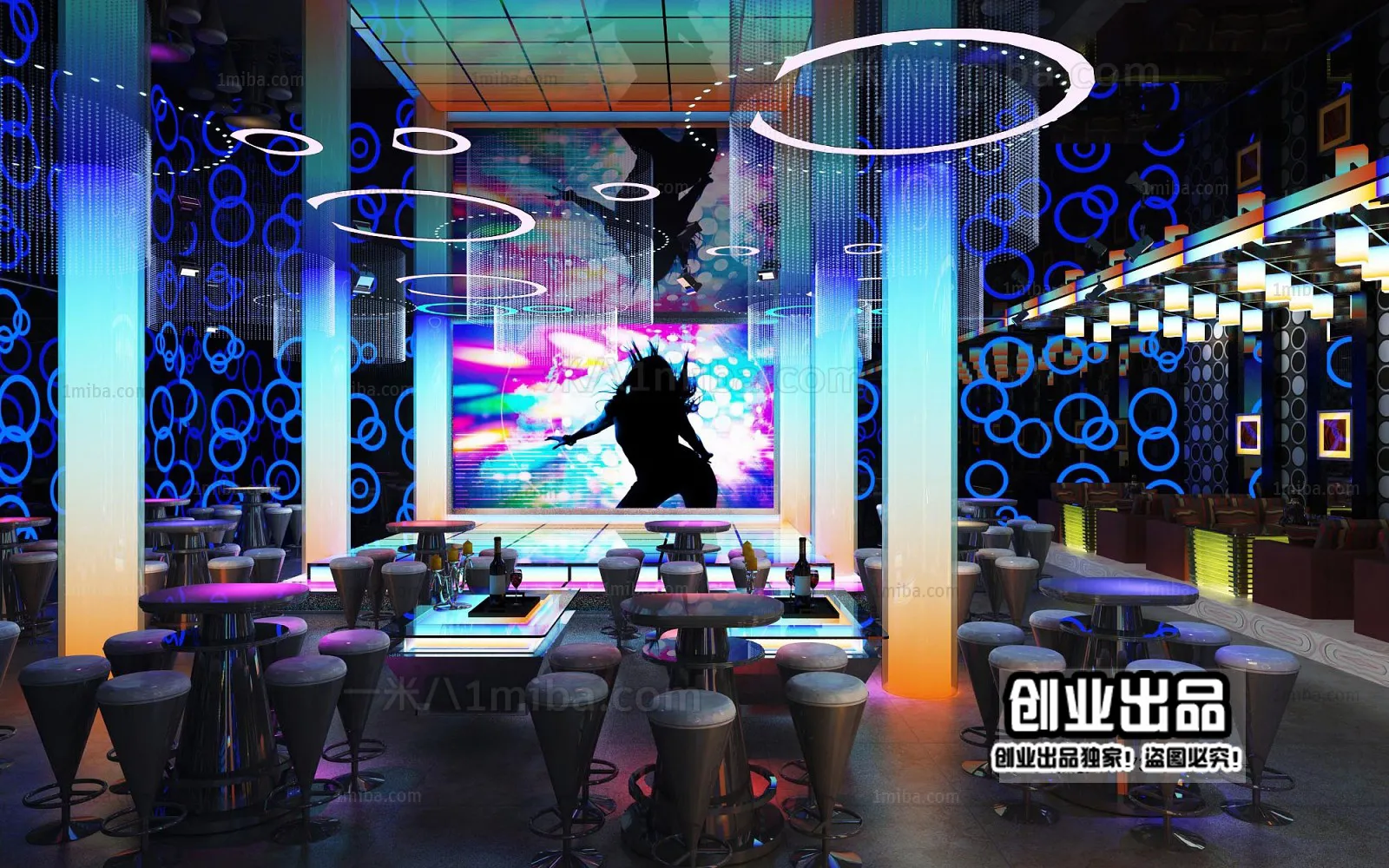 Karaoke - Bar - KTV 3D Interior Scenes - 148