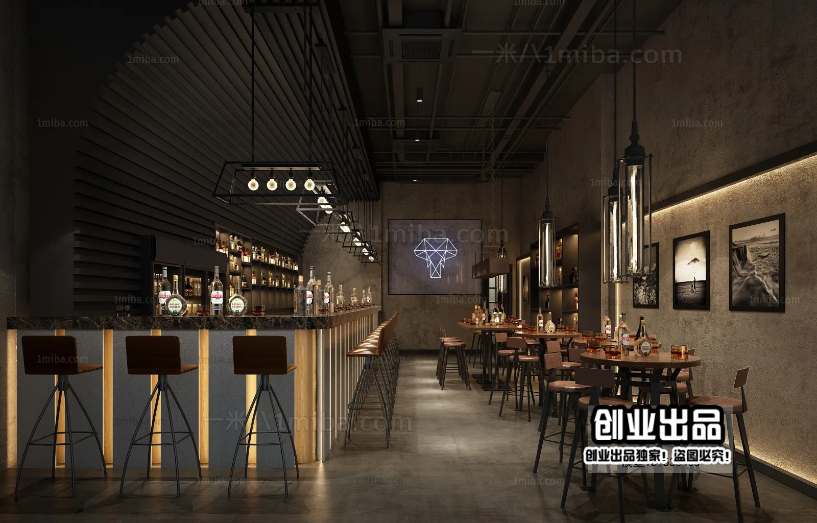 Karaoke - Bar - KTV 3D Interior Scenes - 150