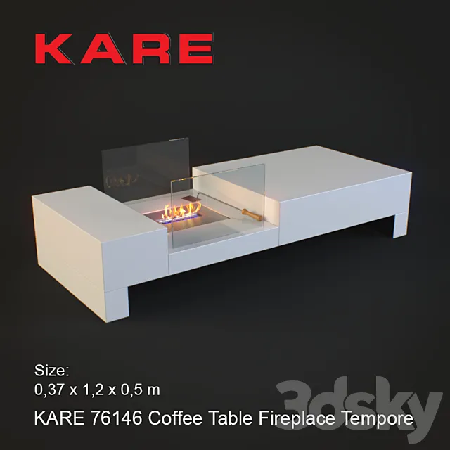 KARE 76146 Coffee Table Fireplace Tempore | Coffee table KARE Free Download