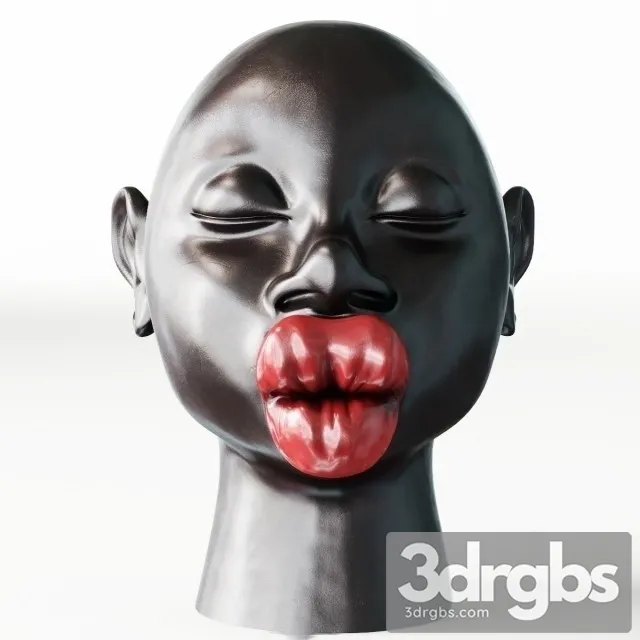 KARE Deco Head Kussmund 3D Model Free
