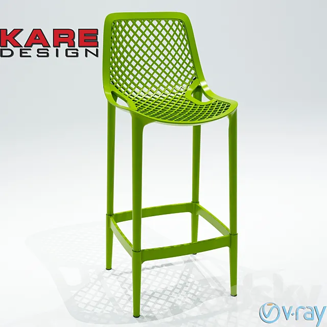 Kare Design Bar Stool 3D Model