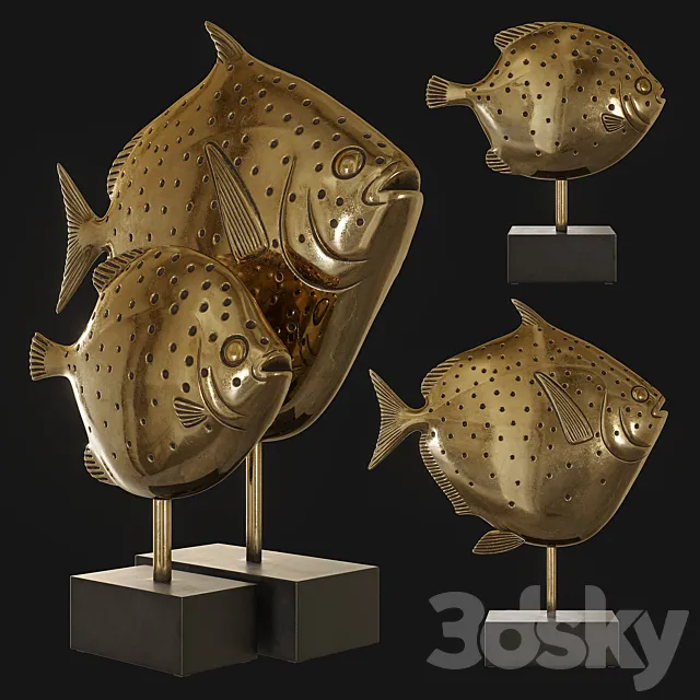 Kare Fish Big and Small 3D Model