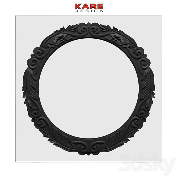 Kare Mirror Firenze 120x120cm 3D Model