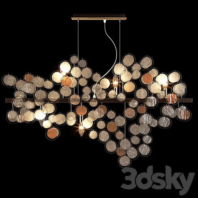 Kare pendant lamp clouds clear 3DModel