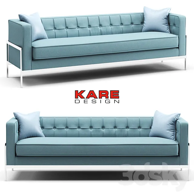 Kare Sofa Loft 3-Seater 3D Model