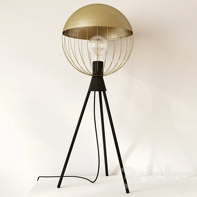 Kare Table Lamp Grid 37053 3D Model