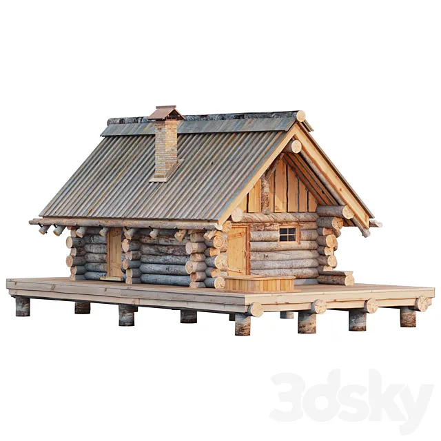 Karelian bath from Kelo 3D Model
