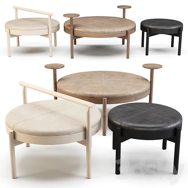 Karl Andersson: Ottomans – Hygge 2020 Set-02 3DModel