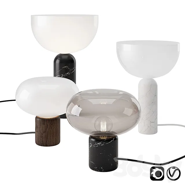 Karl-Johan and Kizu Table Lamp by New Works 3DModel