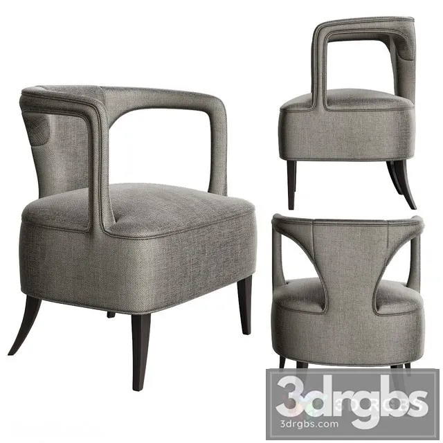 Karoo Armchair Brabbu 3D Model Free