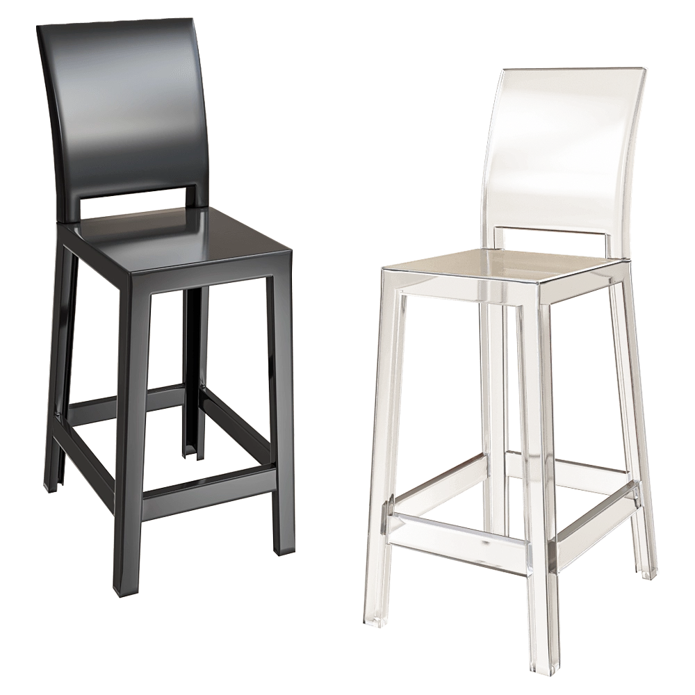 Kartell - Bar stool One more please 3D Model