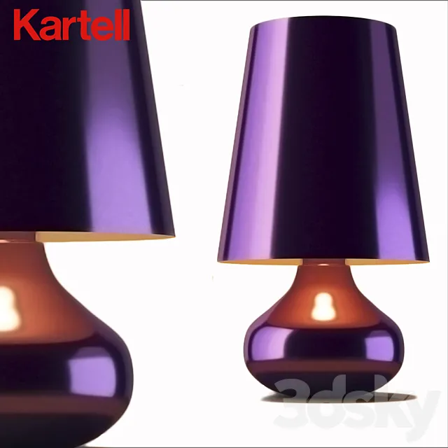 KARTELL Cindy Table Lamp. Purple 3DModel