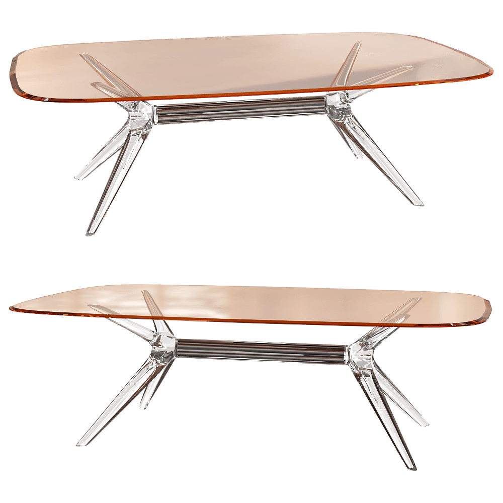 Kartell - Coffee table Blast rectangular 3D Model