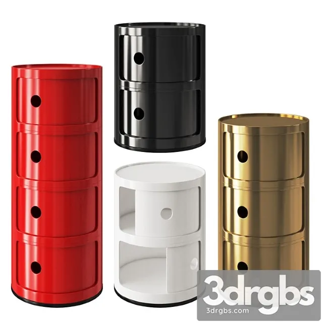 Kartell componibili 2 3D Model Free