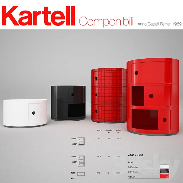 Kartell Componibili 3D Model