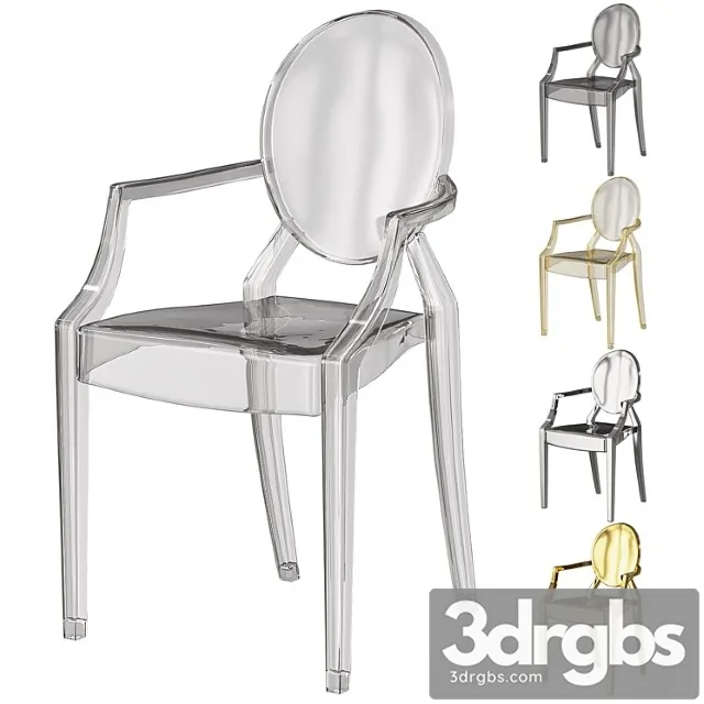 Kartell ghost chair 2 3D Model Free