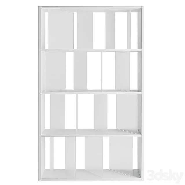 Kartell Library Sundial (White-Crystal) 3D Model