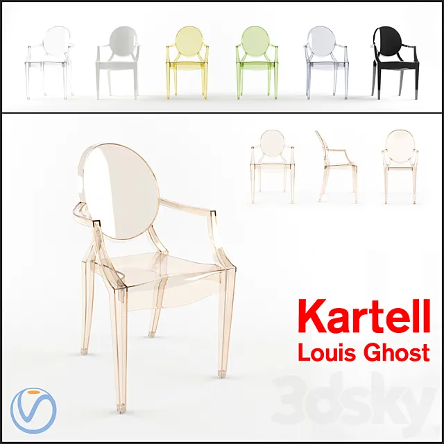Kartell Louis Ghost Chair 3DModel