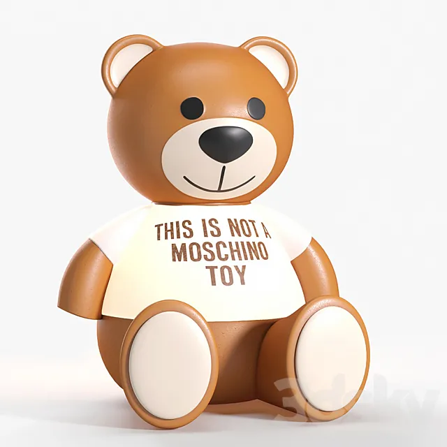 Kartell Moschino bear toy lamp 3D Model
