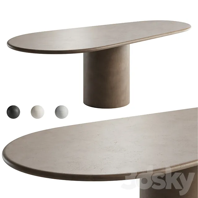 KASANAI Asami Dining Table 3D Model