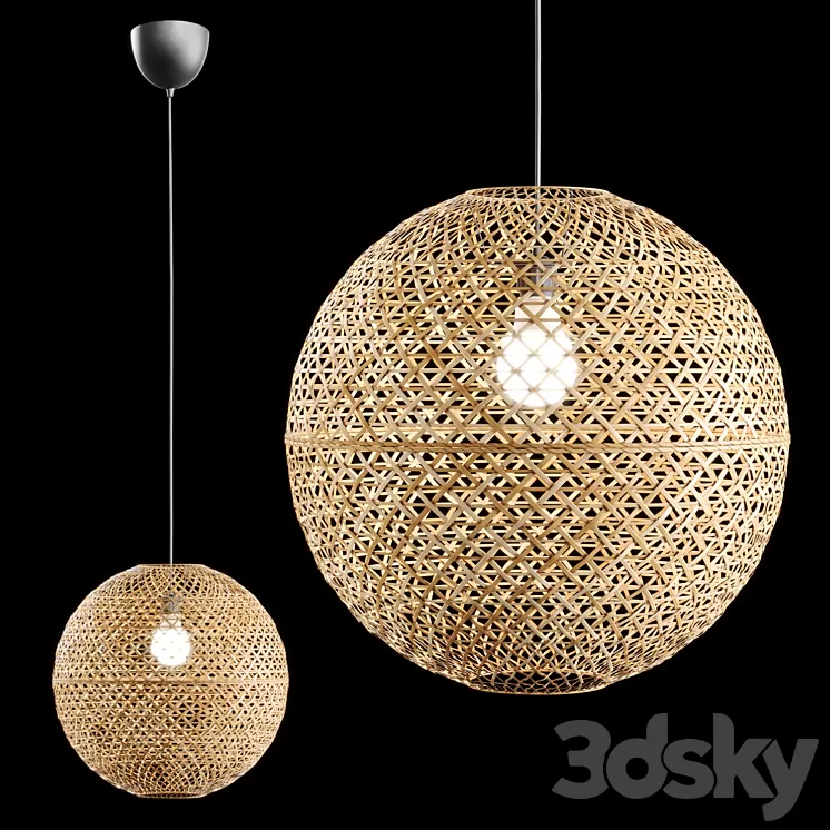 Kaseberga rattan pendant Lamp by IKEA