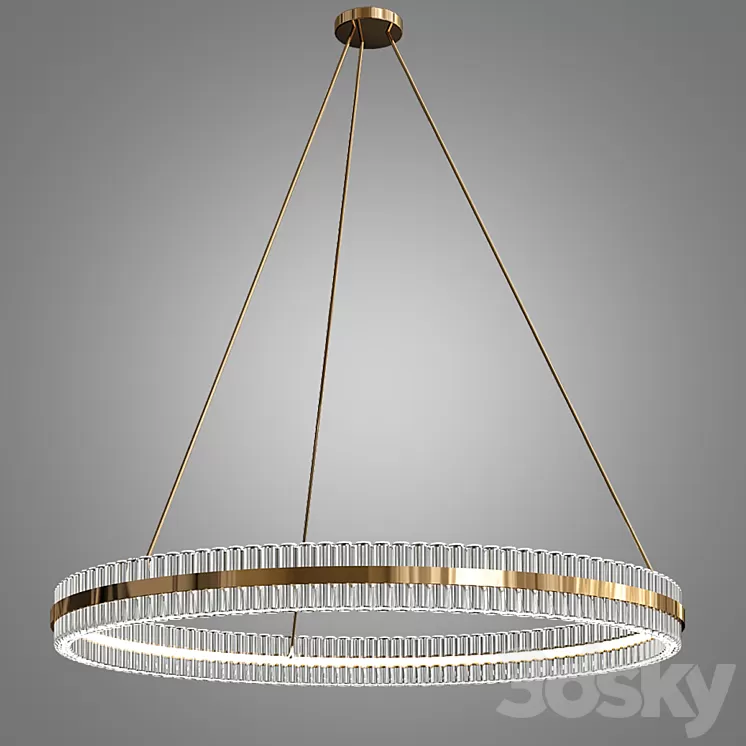 Kash Curve Baguette Chandelier