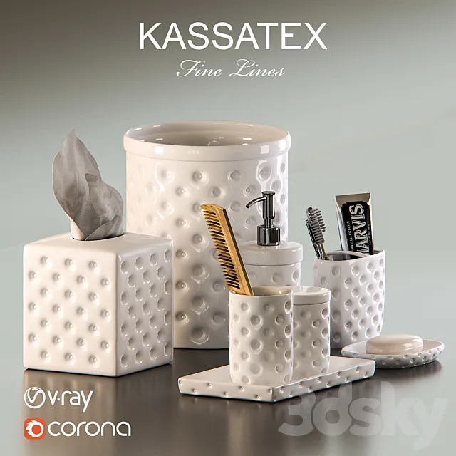 Kassatex Home - Savoy Accessories 3DModel