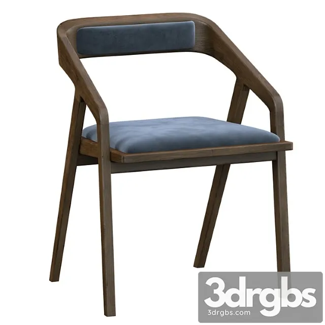 Katakana Dining Chair 4 3D Model Free