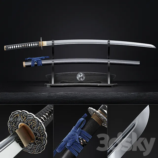 Katana japanese sword 3DModel