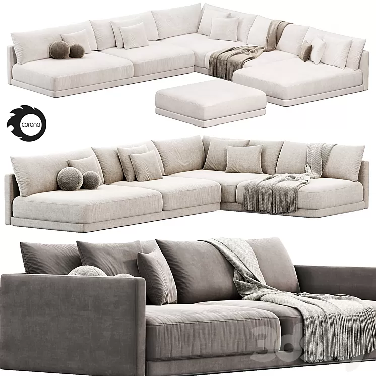 KATARINA Modular System Sofa By Blanche sofas 3D Model Free