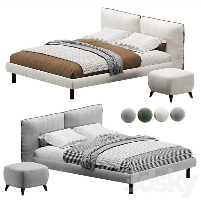 Kate Bed 140 by Divan.ru _ Kate's Bed 3D Model